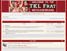 Tablet Screenshot of forums.tklfrat.com